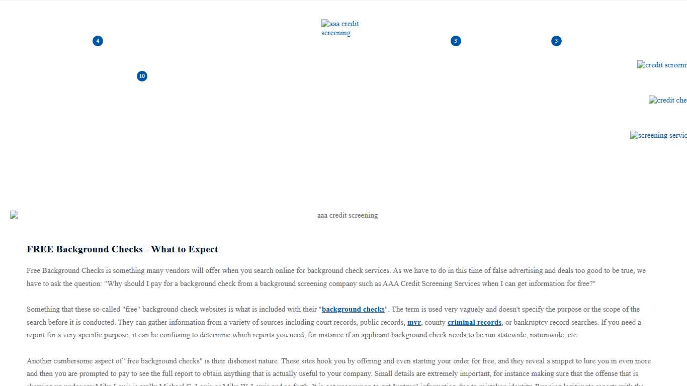 Free Background Checks - what to expect - AAA Credit Screening